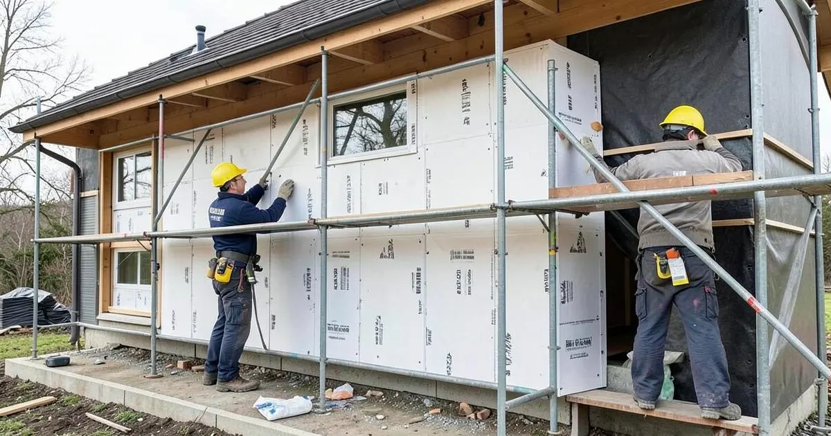 Chantier d’isolation par l’extérieur à Toulon